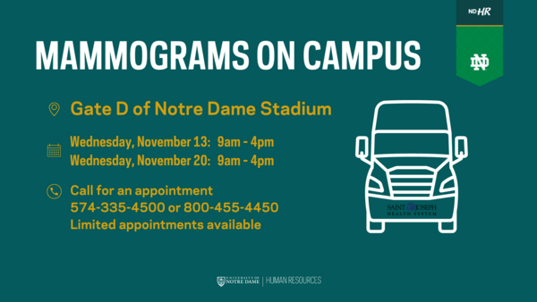 November Mammograms Digital Sign