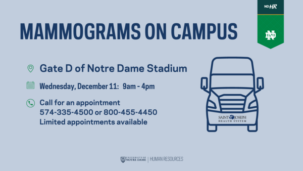 December Mammogram Digital Sign